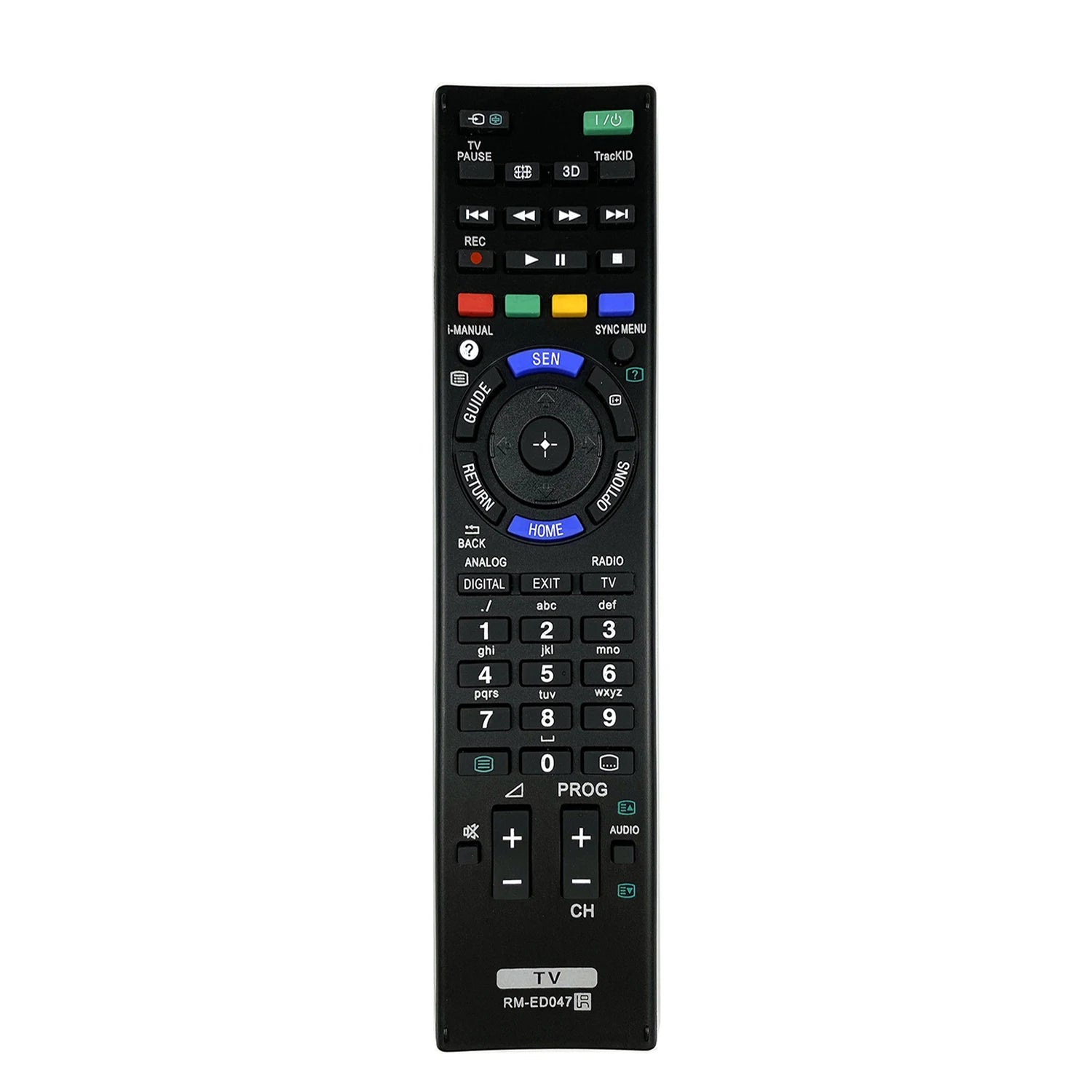 Sony RM-ED047 Replacement Remote Control for LED LCD TVs RM-ED052 RM-YD056 RM-YD059 RM-YD061 RM-YD062