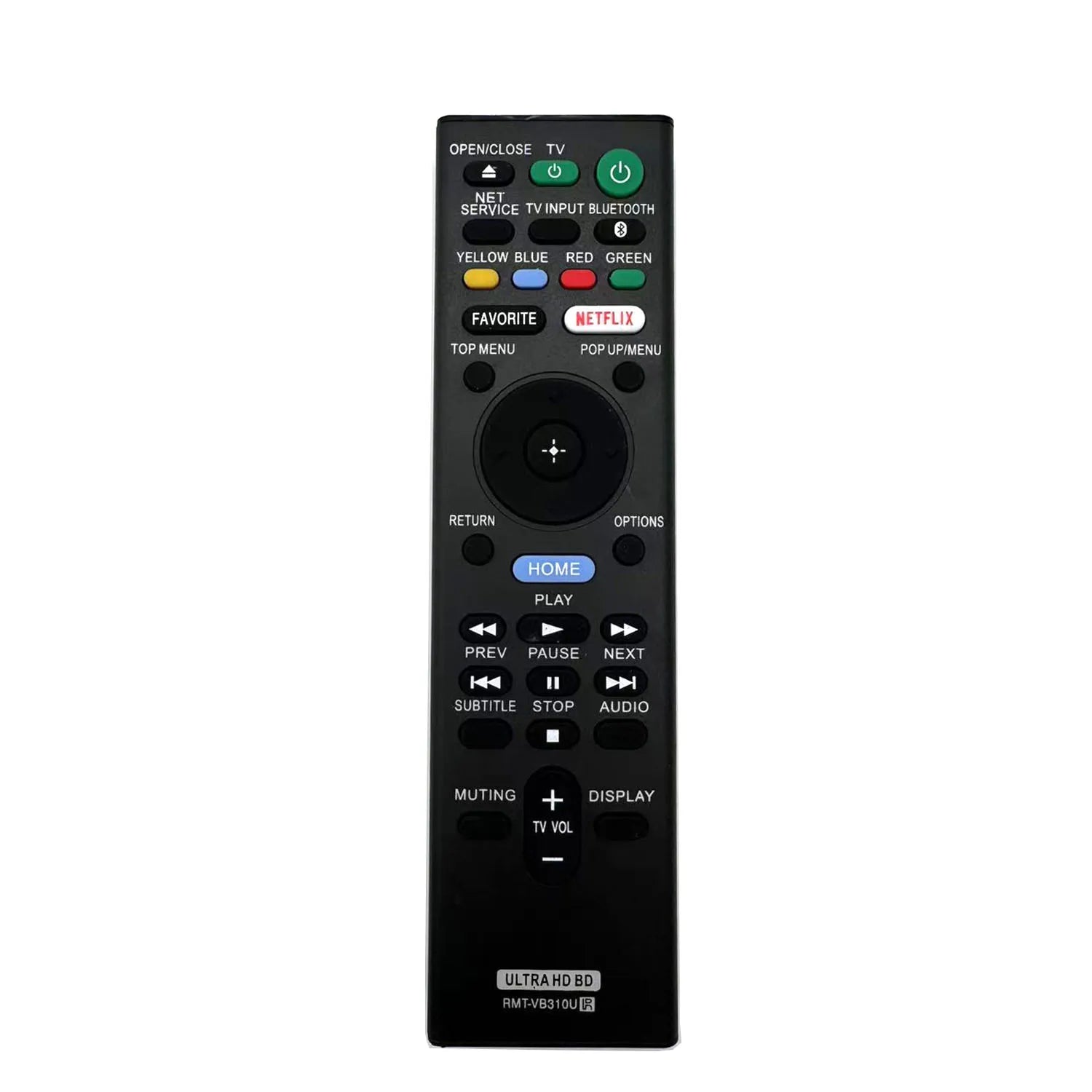 Sony RMT-VB310E Replacement Remote Control for UBP Series Blu-ray Disc Players