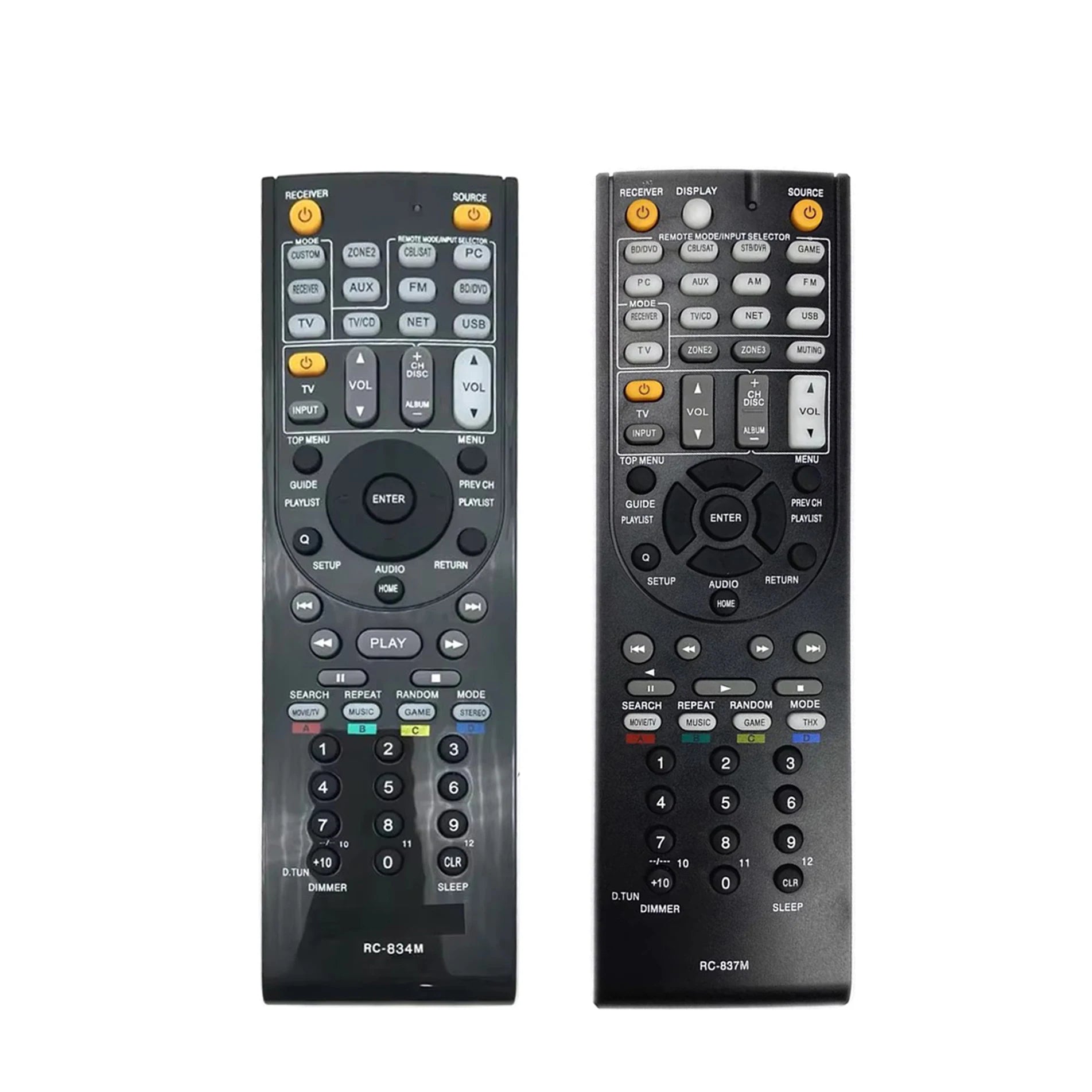 Onkyo RC-834M Replacement Remote Control for HT-S7500 HT-R758 HT-RC460 TX-NR515 TX-NR717 AV Receivers