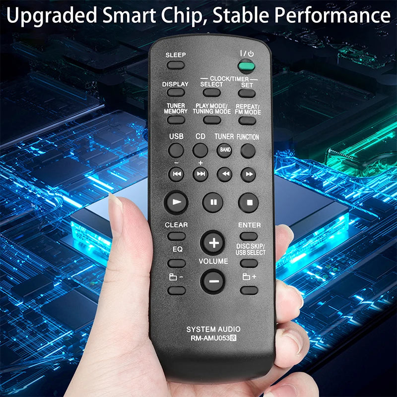 RM-AMU053 Replacement Remote for HCD-EC55 HCD-GX99 HCD-GX355 MHC-GTZ3 MHC-GTR7 Sony Audio System