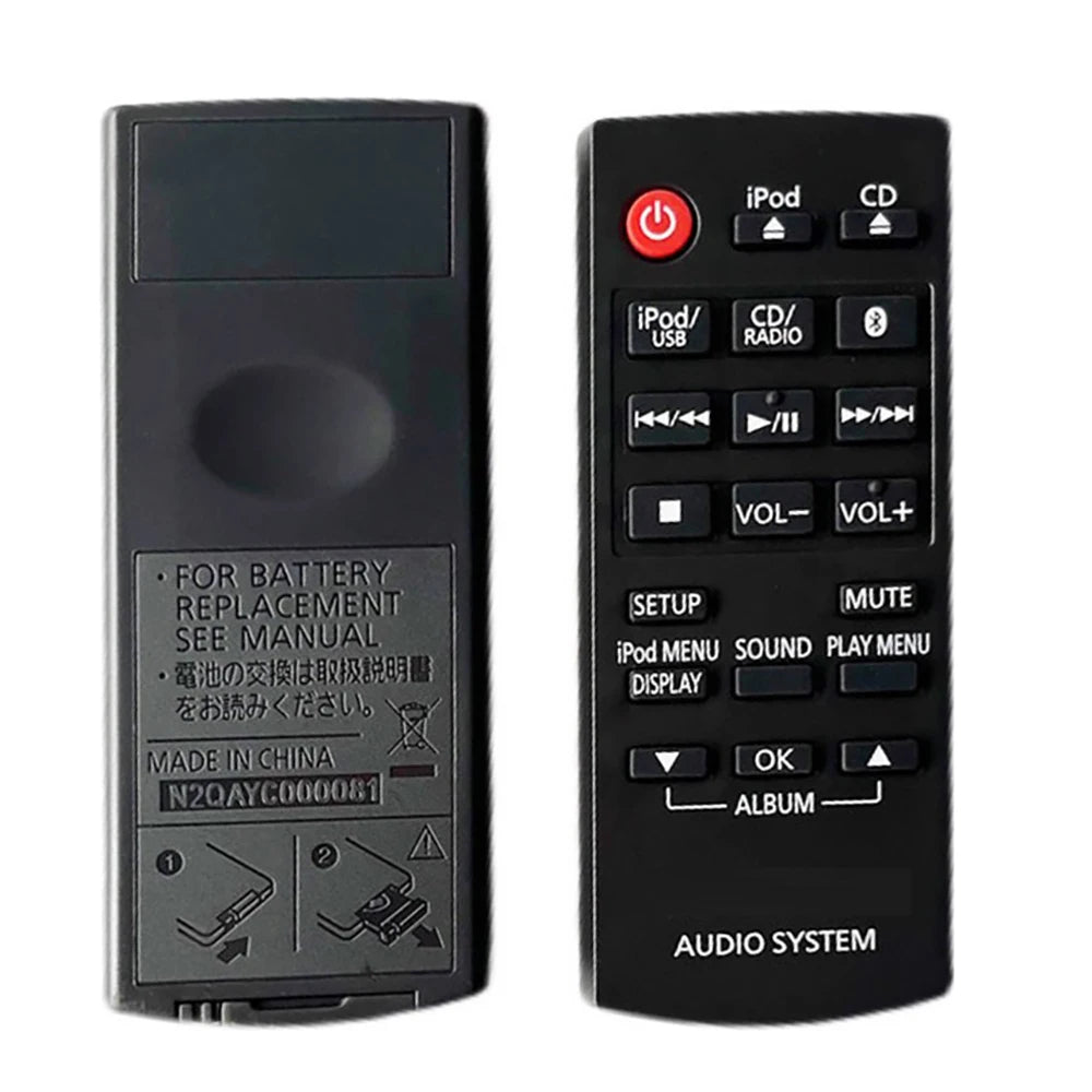 Panasonic N2QAYC000081 Replacement Remote Control for SC-HC Series Audio Systems