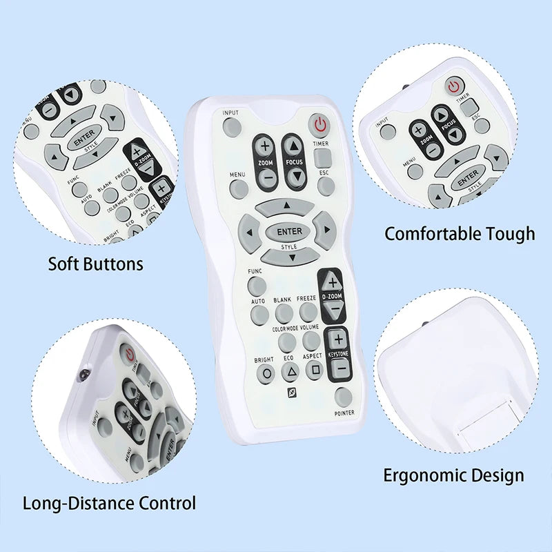 YT-110 Replacement Remote for XJ-A130 XJ-A140 XJ-A145 XJ-A240 XJ-A250 XJ-A255 Casio Projector