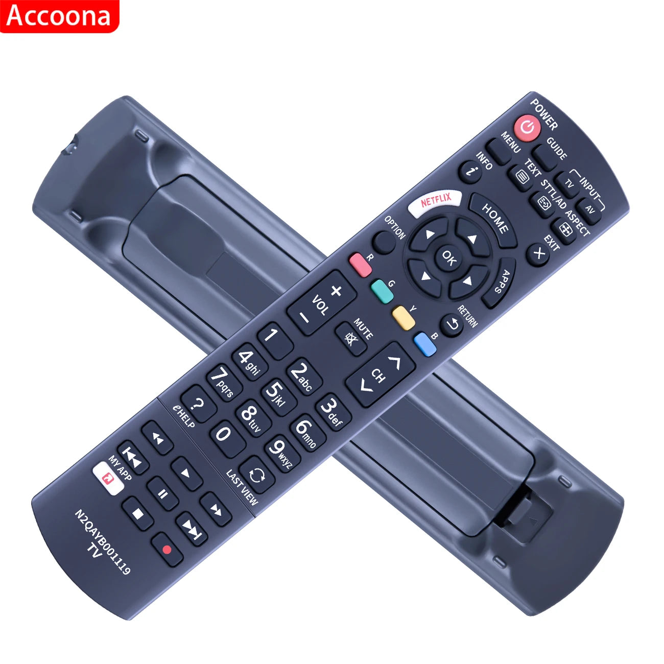 Telecomando Ricambio N2QAYB001119 Per TV Panasonic TH-43/49/55/65EX600/640/780 - Nessuna Programmazione