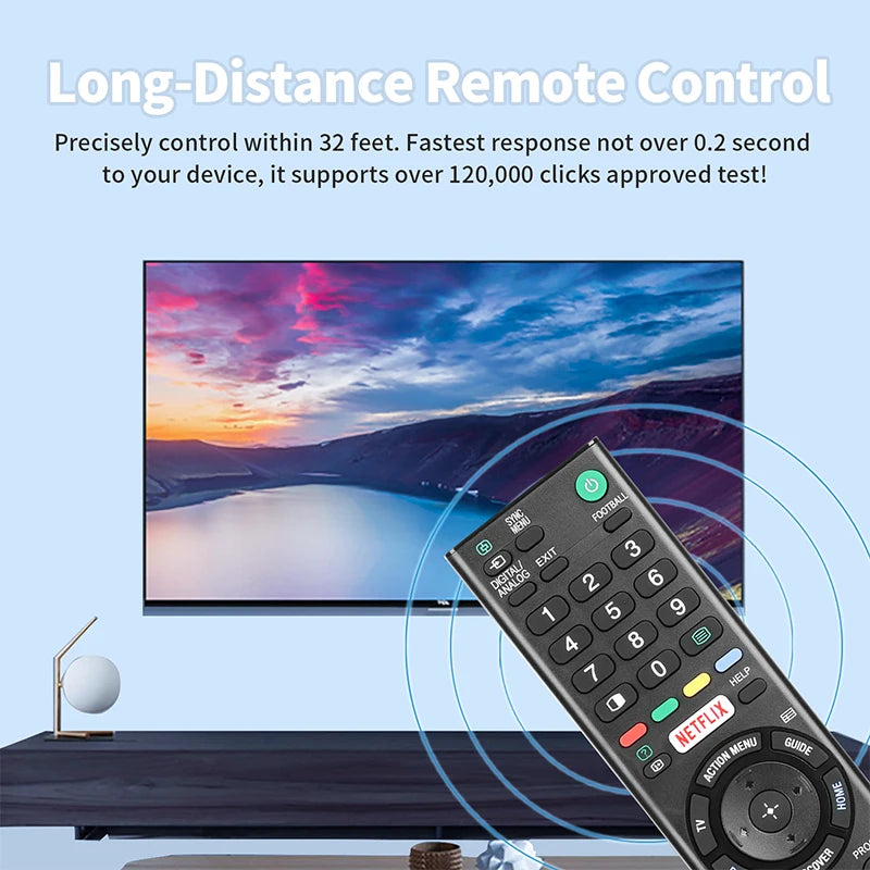 RMT-TX100A Replacement Remote for KDL-43W800C KDL-50W800D KDL-55W800C KD-55X8500C Sony Smart TV