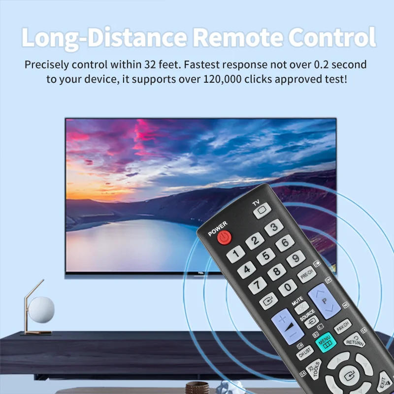 BN59-00865A Replacement Remote Control for LE19A656 LE22B350 LE22B450 LE26B350 Samsung TV