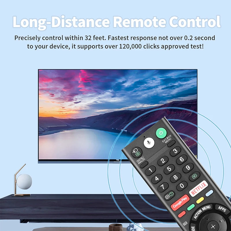 RMF-TX310P Voice Remote for Sony TV KD-55A8G, KD-65A8G, KD-55A9F, KD-65A9F, KD-75Z9F, KD-43X8000G