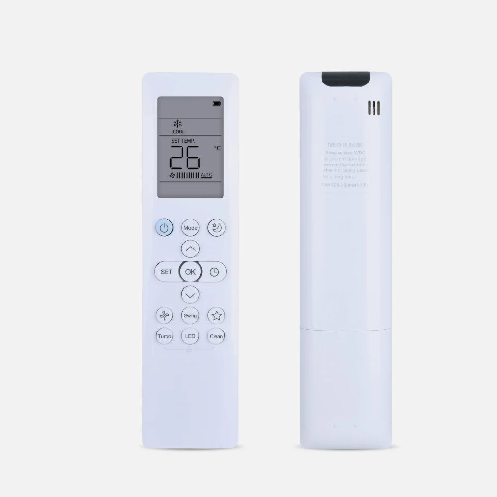 RG10B(E2)/BGEF Replacement Remote Control for Midea Air Conditioner Heat Pump A/C Air Conditioning System