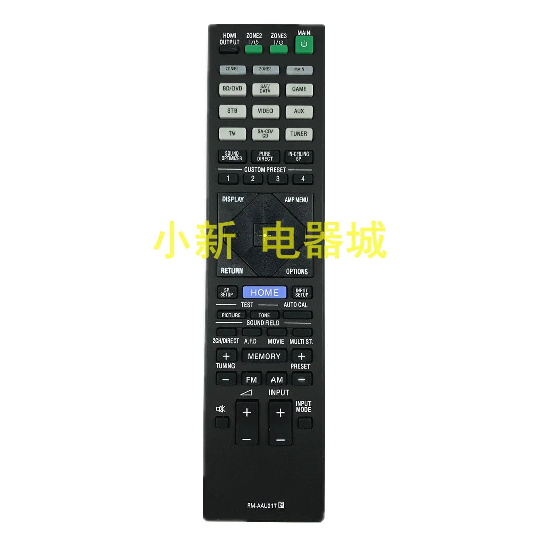 Sony RM-AAU217 Replacement Remote Control for STR-ZA Series AV Receiver Systems