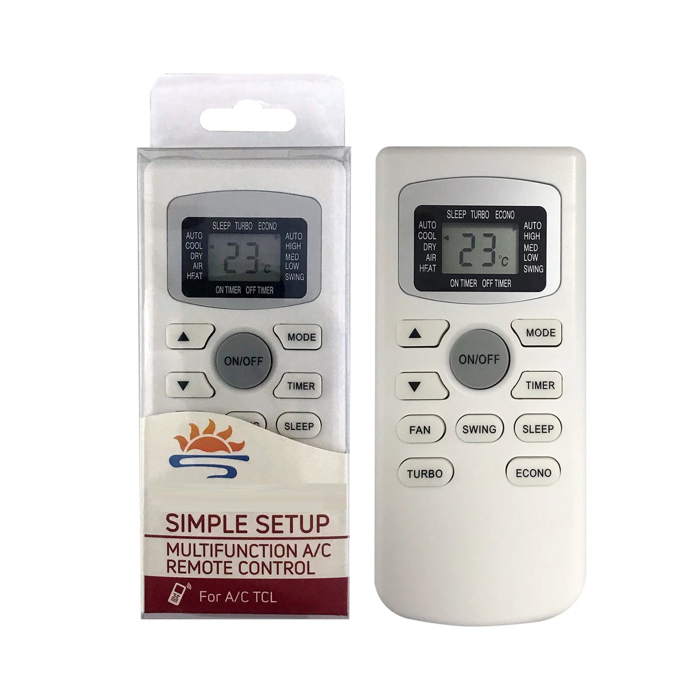 TCL GYKQ-34 Replacement Remote Control for Air Conditioner GYKQ-47 GYKQ-34E KFR-23GW KTTCL003
