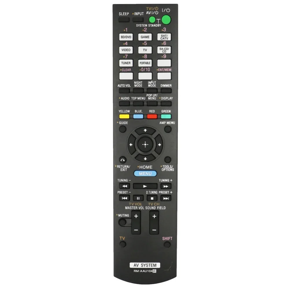 Replacement Remote Control for AV Systems Compatible with RM-AAU105 RM-AAU106 and STR-DH720 Models
