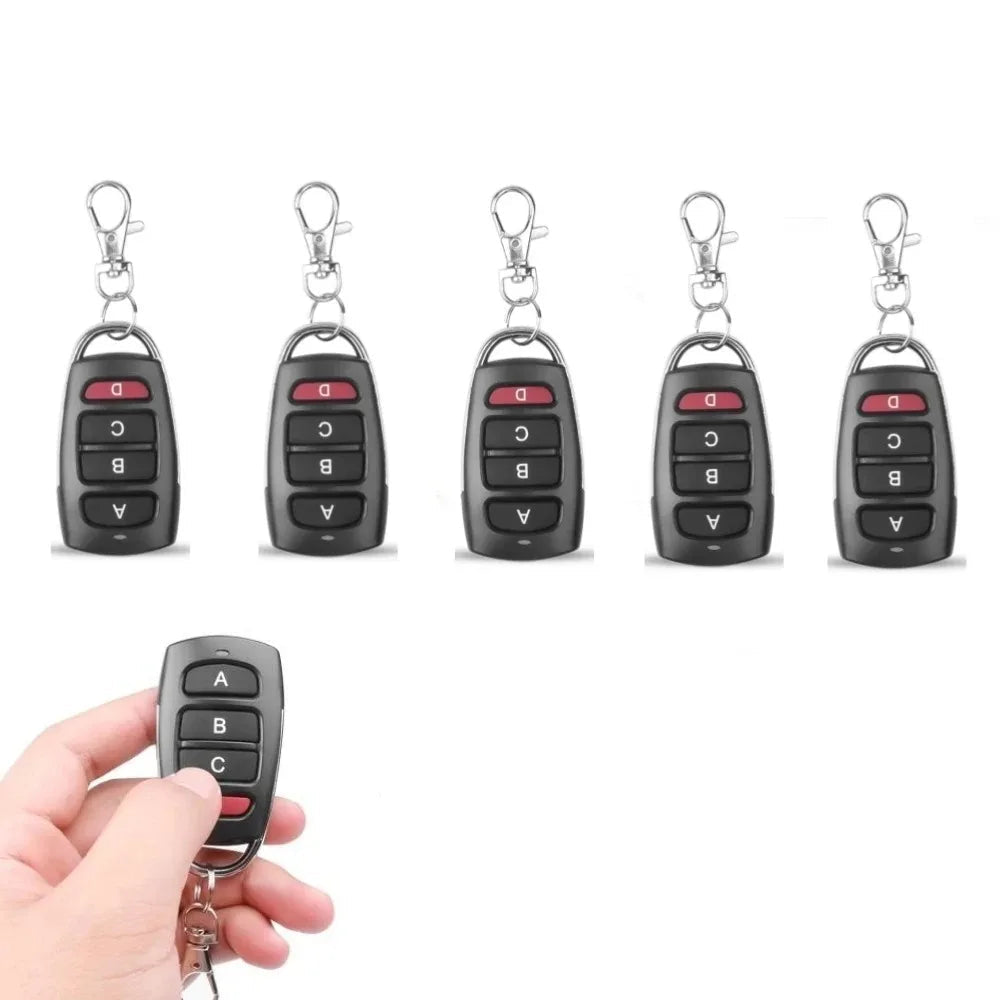 433MHz Wireless Remote Control Duplicator – 10/5PCS Key Fob Cloners for Garage Doors & Gates