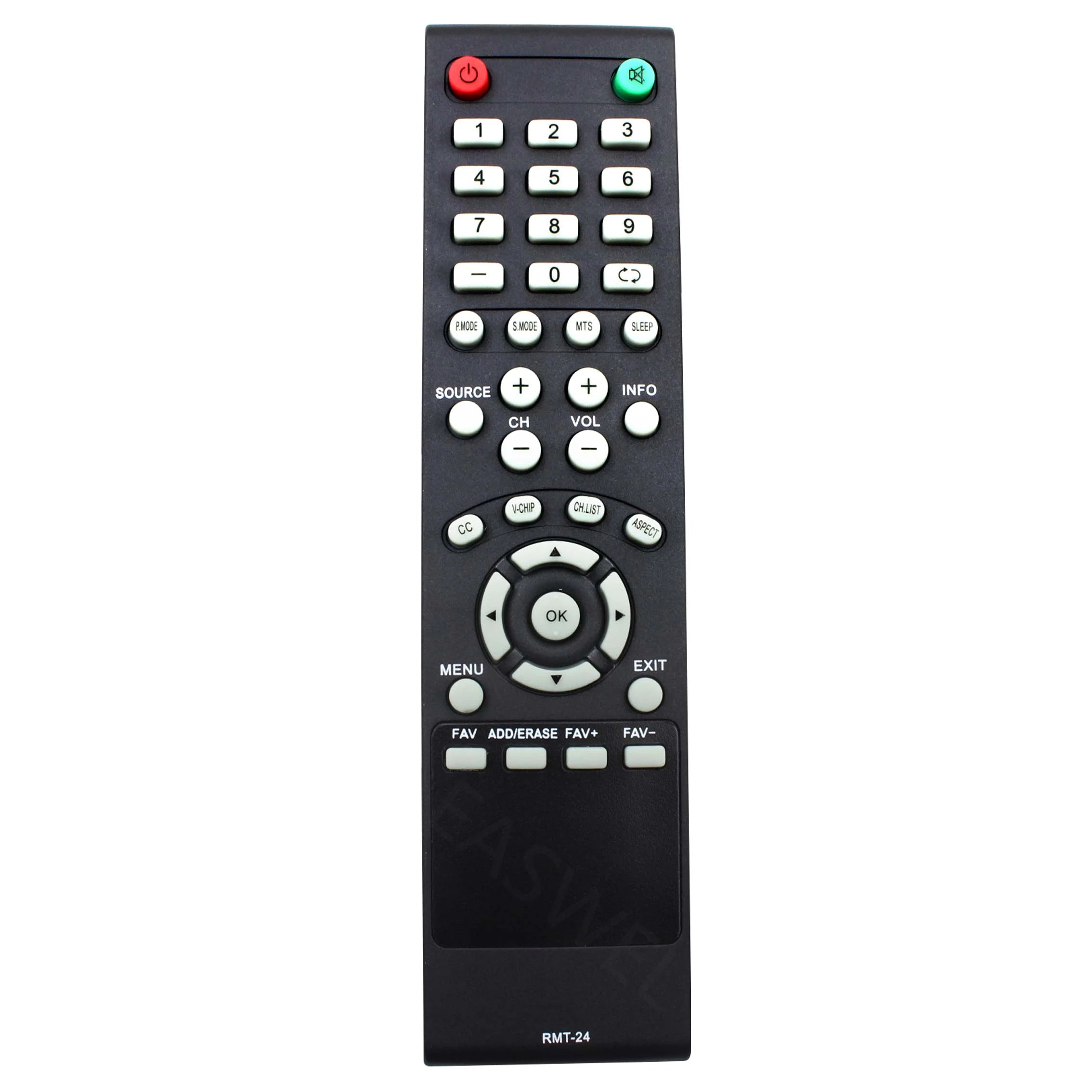 RMT-24 Replacement Remote Control for DWM32H1G1 DWM48F1Y1 DW39F1Y1 LED LCD TVs