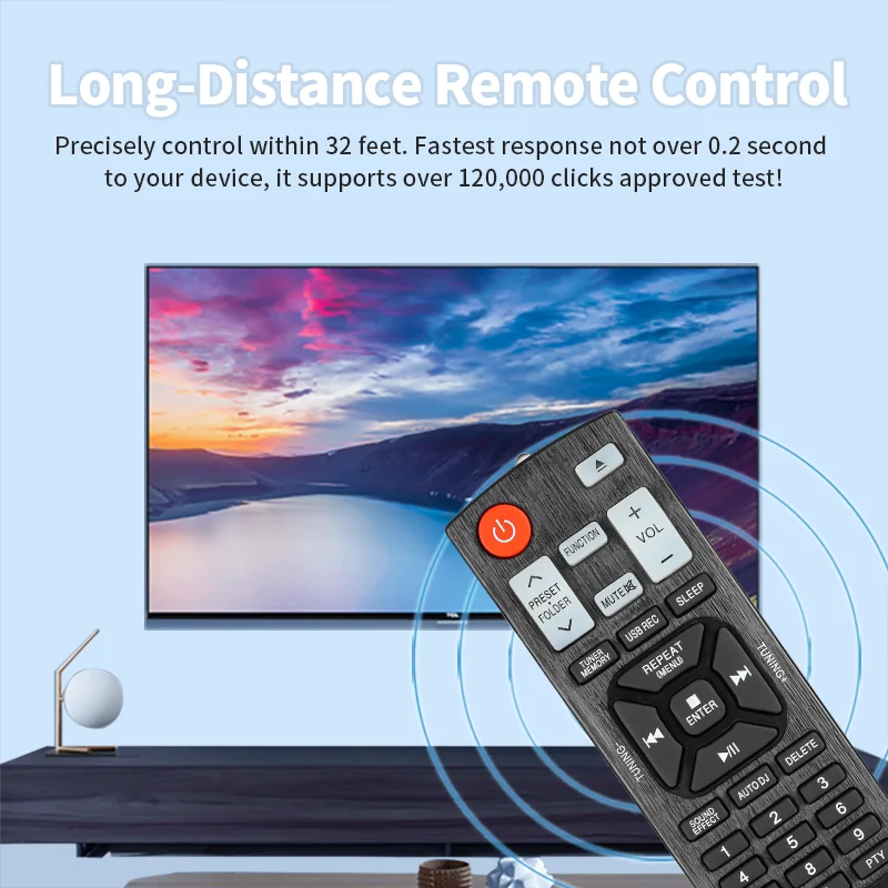 AKB73655724 Replacement Remote for CM9730 CMS9730F LG CD Home Audio Stereo System