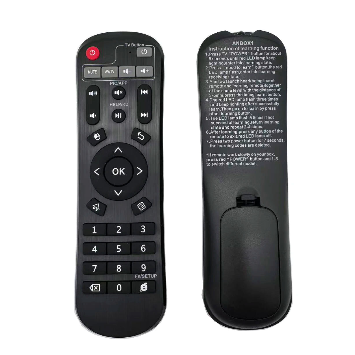 Universal IR Replacement Remote Control for Android TV Box EV SVI LONG Series Media Players