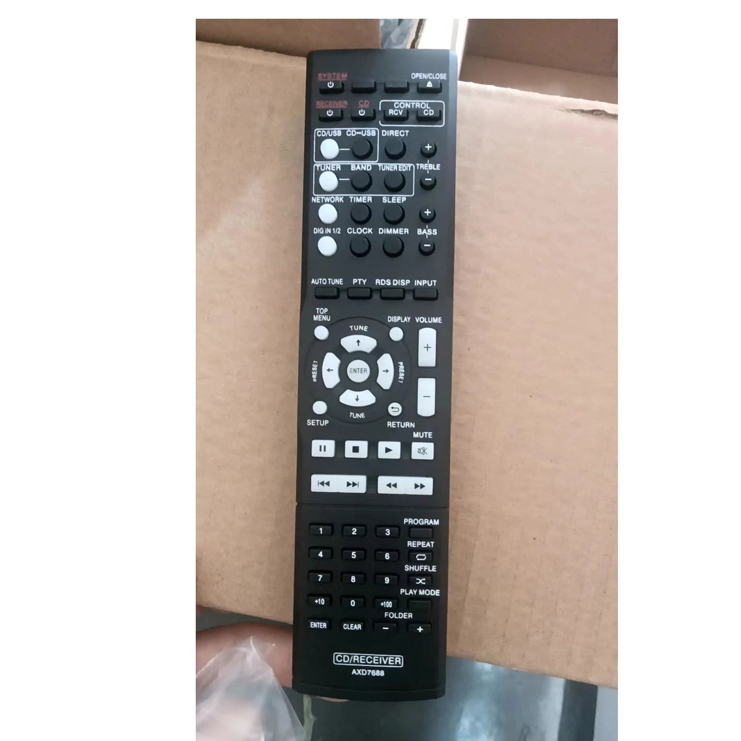 Pioneer AXD7688 Replacement Remote Control for XC-P01 and XC-P01DAB Hi-Fi Audio Systems