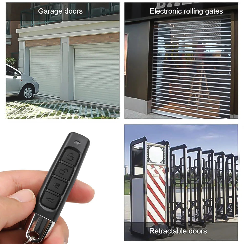 Universal 433MHz Garage Door Opener Remote – 4-Button Clone, Learning & Rolling Code Duplicator