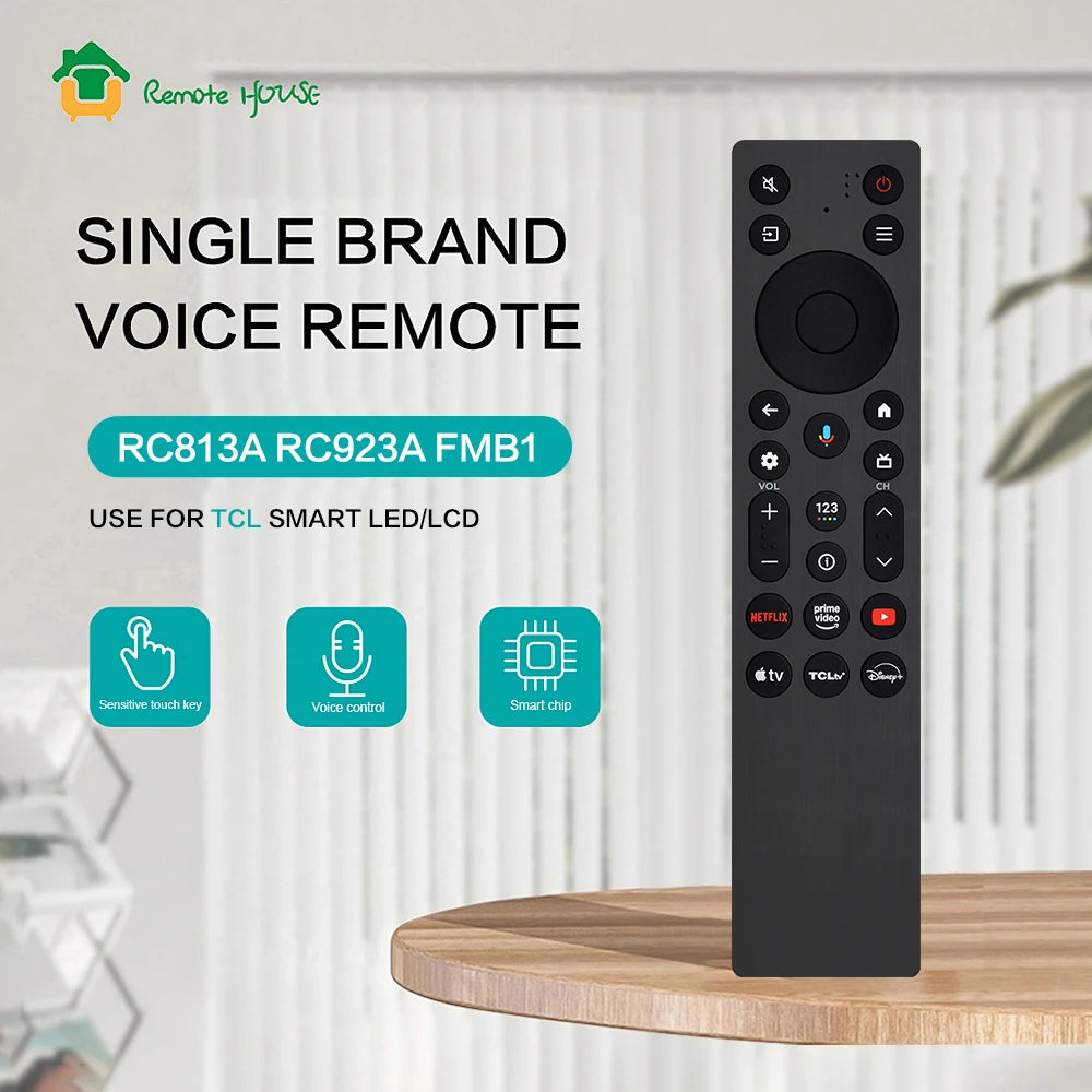 Voice Remote Control Replacement RC923A FMB1 Compatible with 2025 4K OLED and QLED Smart TV Models