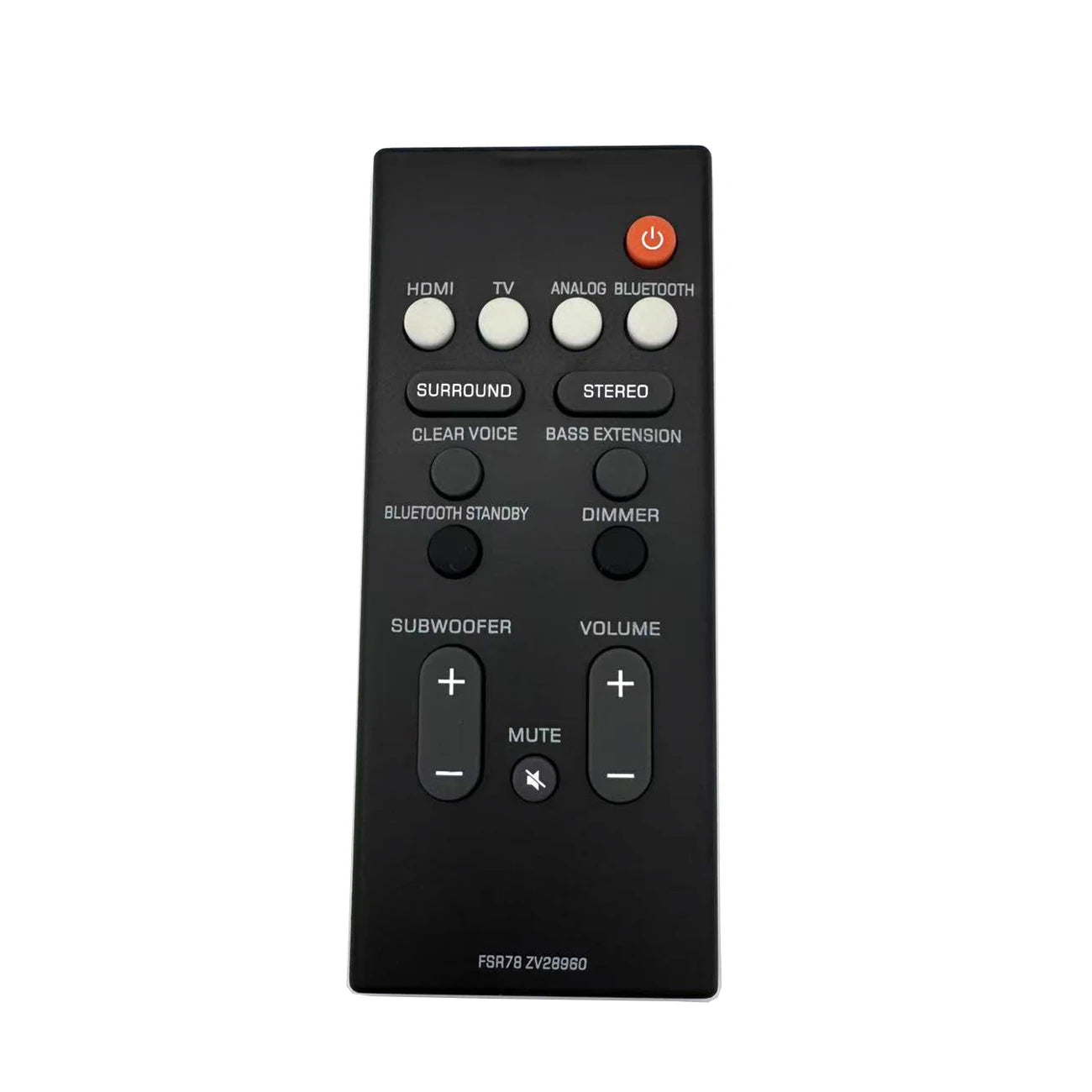 Yamaha FSR78 Replacement Remote Control for Sound Bar Audio Systems