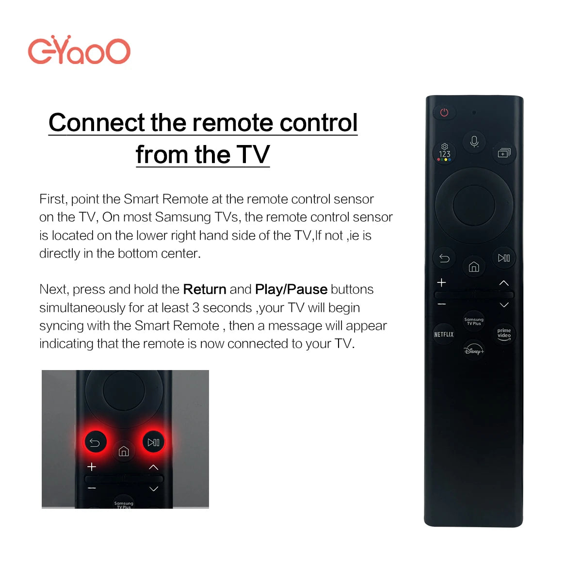BN59-01385B Solar Voice Remote Control for Samsung Neo QLED Crystal UHD Smart TV