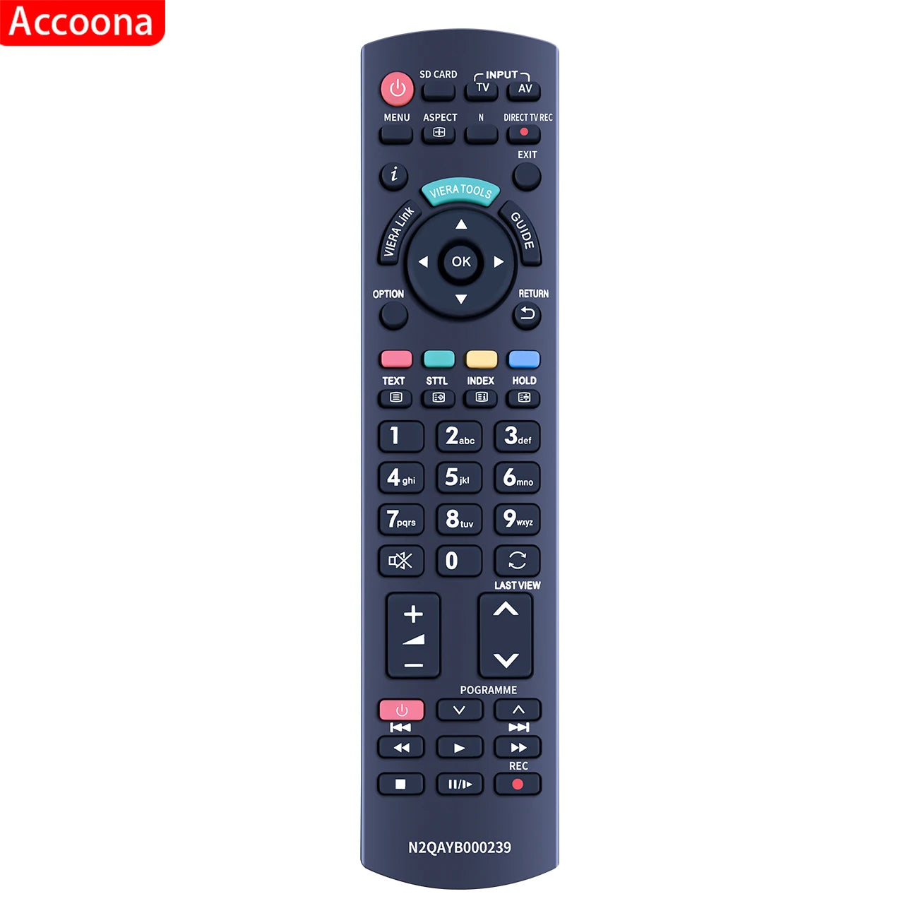 Replacement Remote Control N2QAYB000239 for Panasonic Smart TVs
