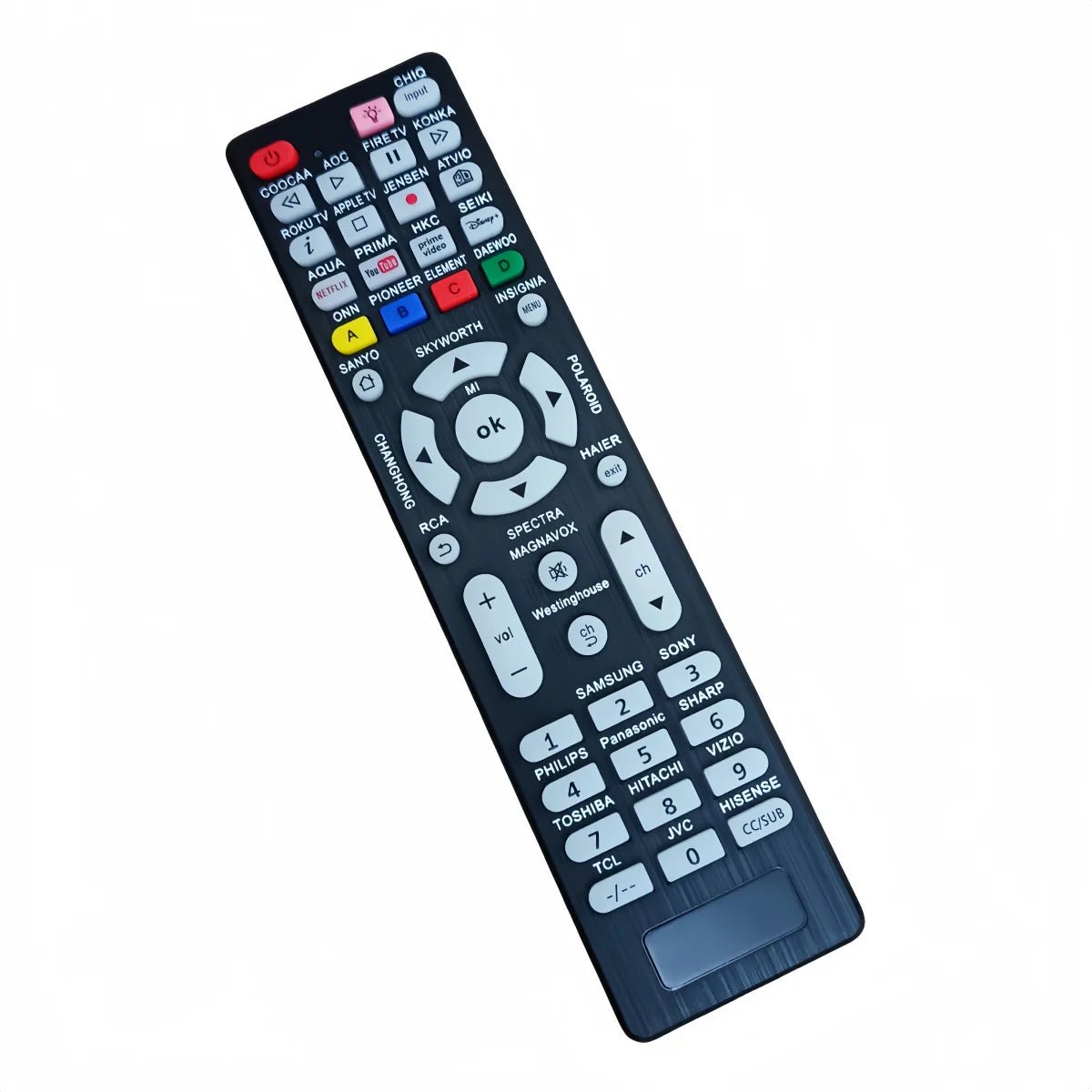 Universal Remote Control Compatible with Smart and Standard Television Models from Leading TV Brands