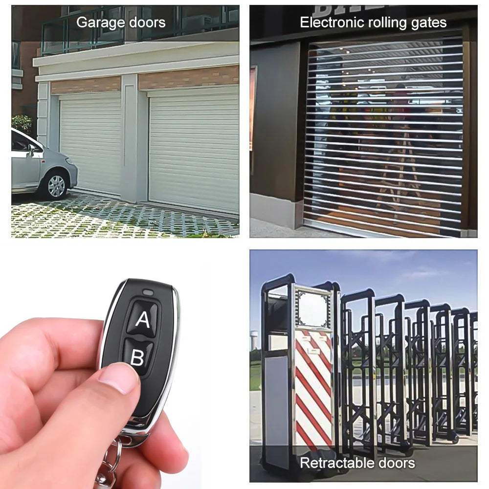 315/433MHz EV1527 Learning Remote Control for Gate, Garage Door & Alarm Systems