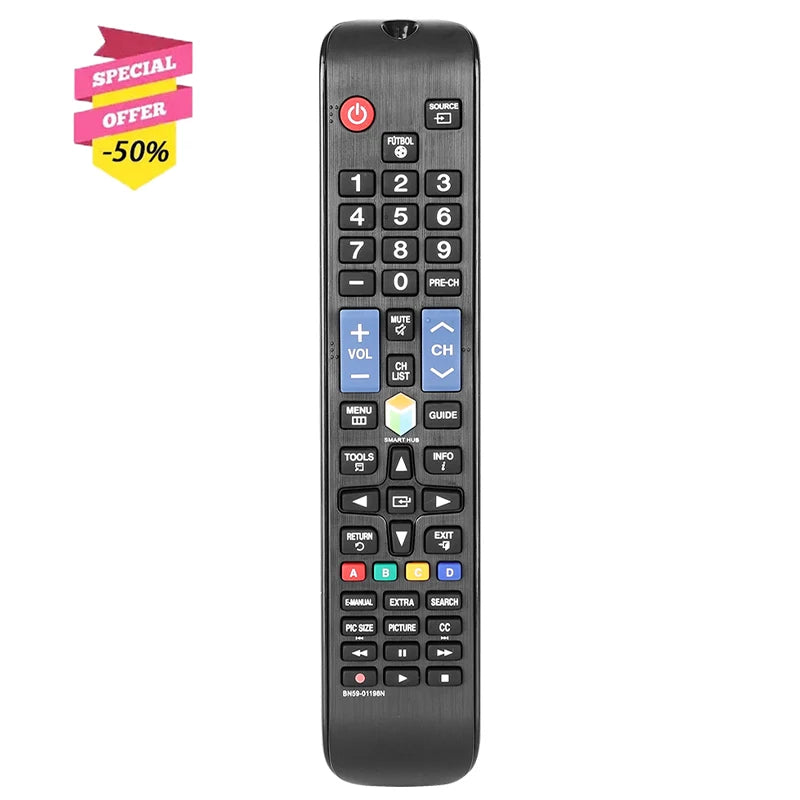 BN59-01198N Replacement Remote for UN32H5500 UN40H5500 UN40J5500 UN48J6400 UN55JU650D Samsung Smart TV