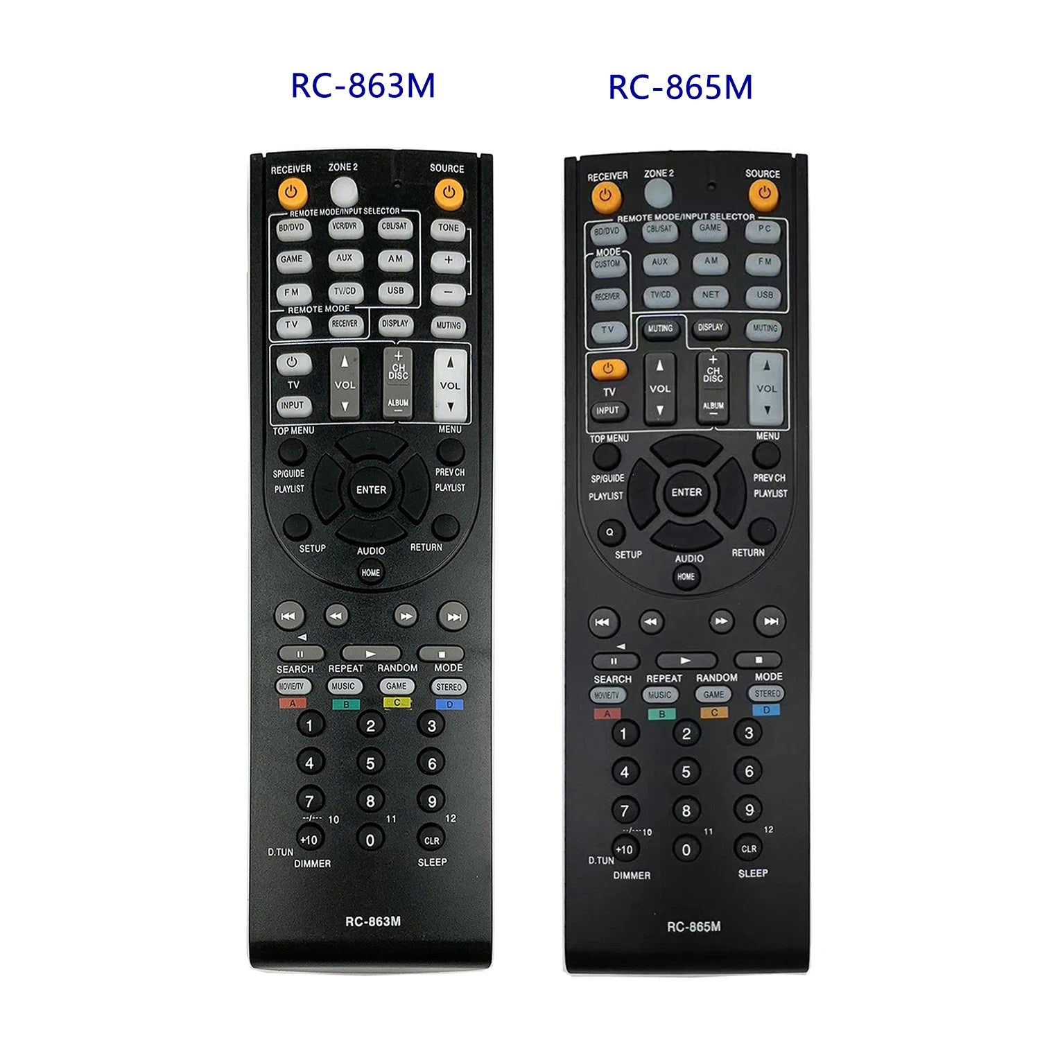 Replacement Remote Control RC-865M RC-863M for Onkyo TX-NR525 TX-NR315 TX-NR626 TX-NR737 AV Receivers