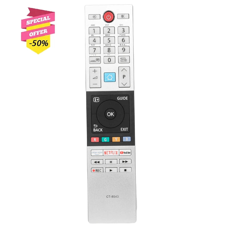 CT-8543 Replacement Remote for 32L2863DG 40L2863DG 43L3869DAX 49V5863DG 49U6863DG Toshiba TV