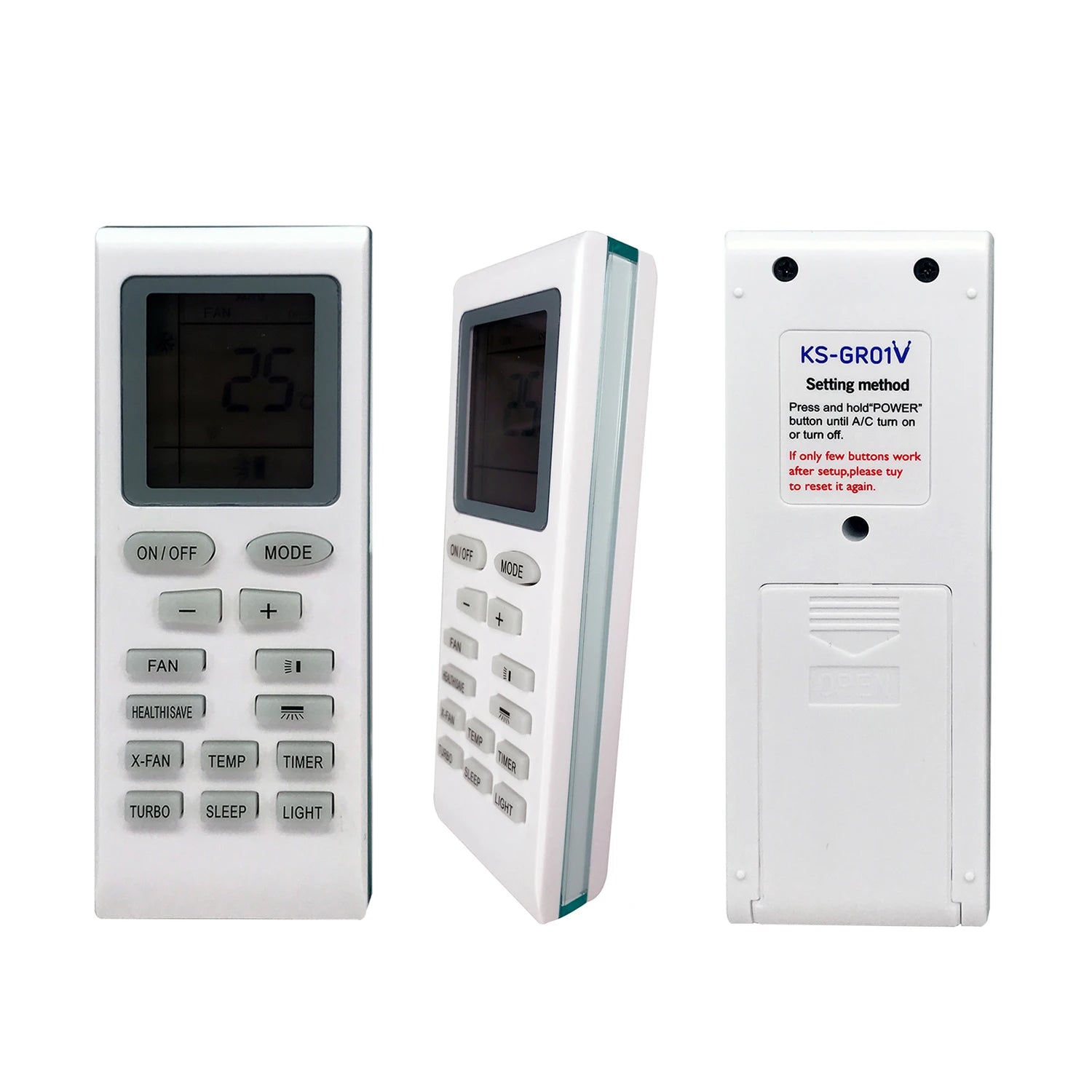 Gree Universal Air Conditioner Remote Control for YBOFB YB1A21 KTGL001 YAP0D YT0F YT1F1 YT1F2 YT1F3