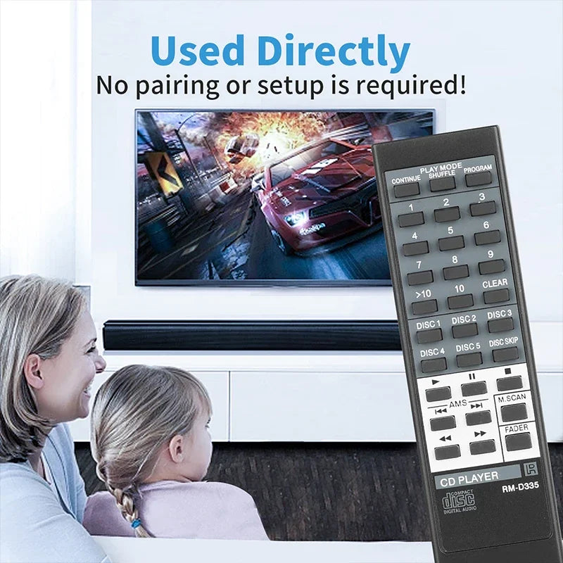 RM-D335 Replacement Remote Control for CDP-C365 CDP-C345 CDP-C335 CDP-C245 CDP-C265 CD Player