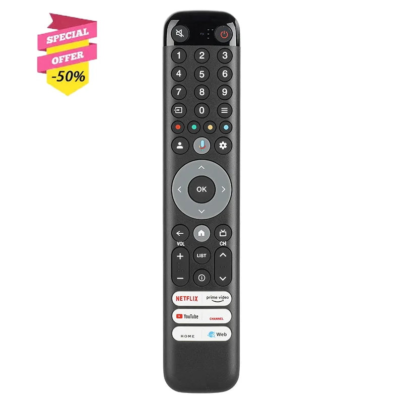 RC833 GUB1 Voice Remote Control for 50C643 50C645 55C745 65C745 75C845 TCL Smart TV
