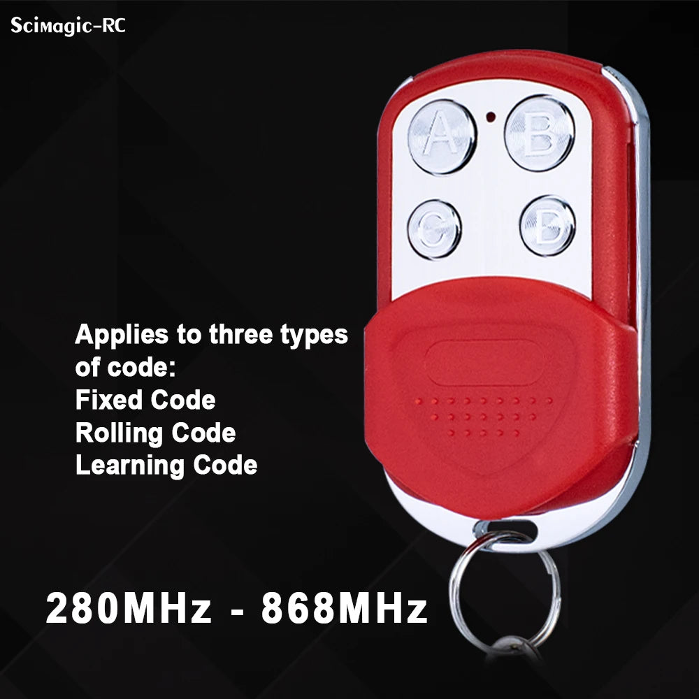 Multi-Frequency Garage Door Remote Control Duplicator 280–868MHz – Fixed & Rolling Code