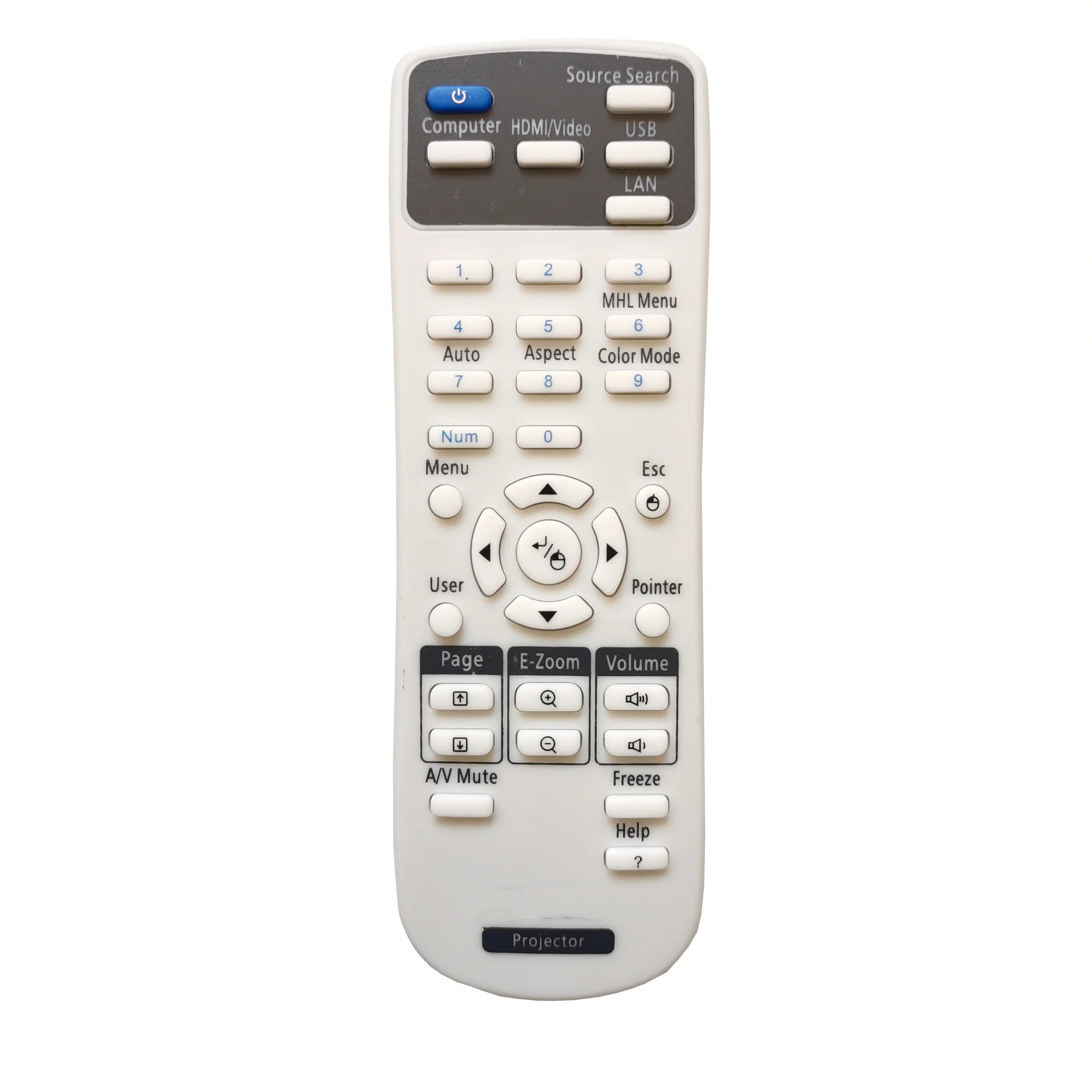 Replacement Remote Control for 3LCD Projector Models Compatible with EB and EH-TW Series Projectors