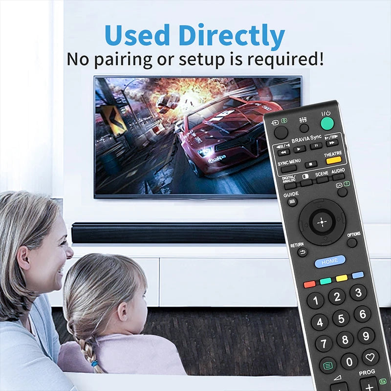 RM-GD007 Replacement Remote for KDL-20S4000 KDL-32W5500 KDL-40W4000 KDL-46W5500 Sony BRAVIA TV