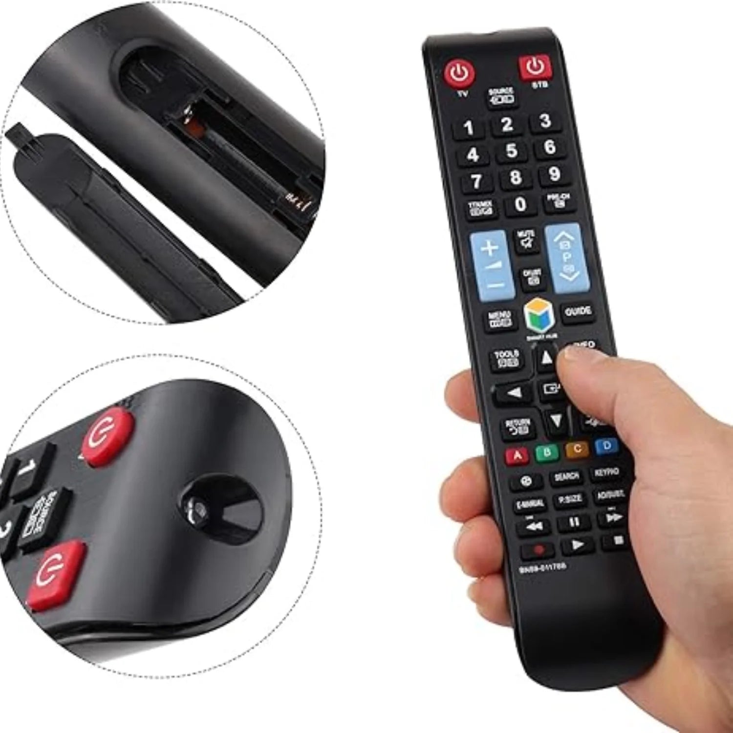 Replacement Remote Control for SAMSUNG TV – Compatible with BN59-01178B & H-Series LED Models