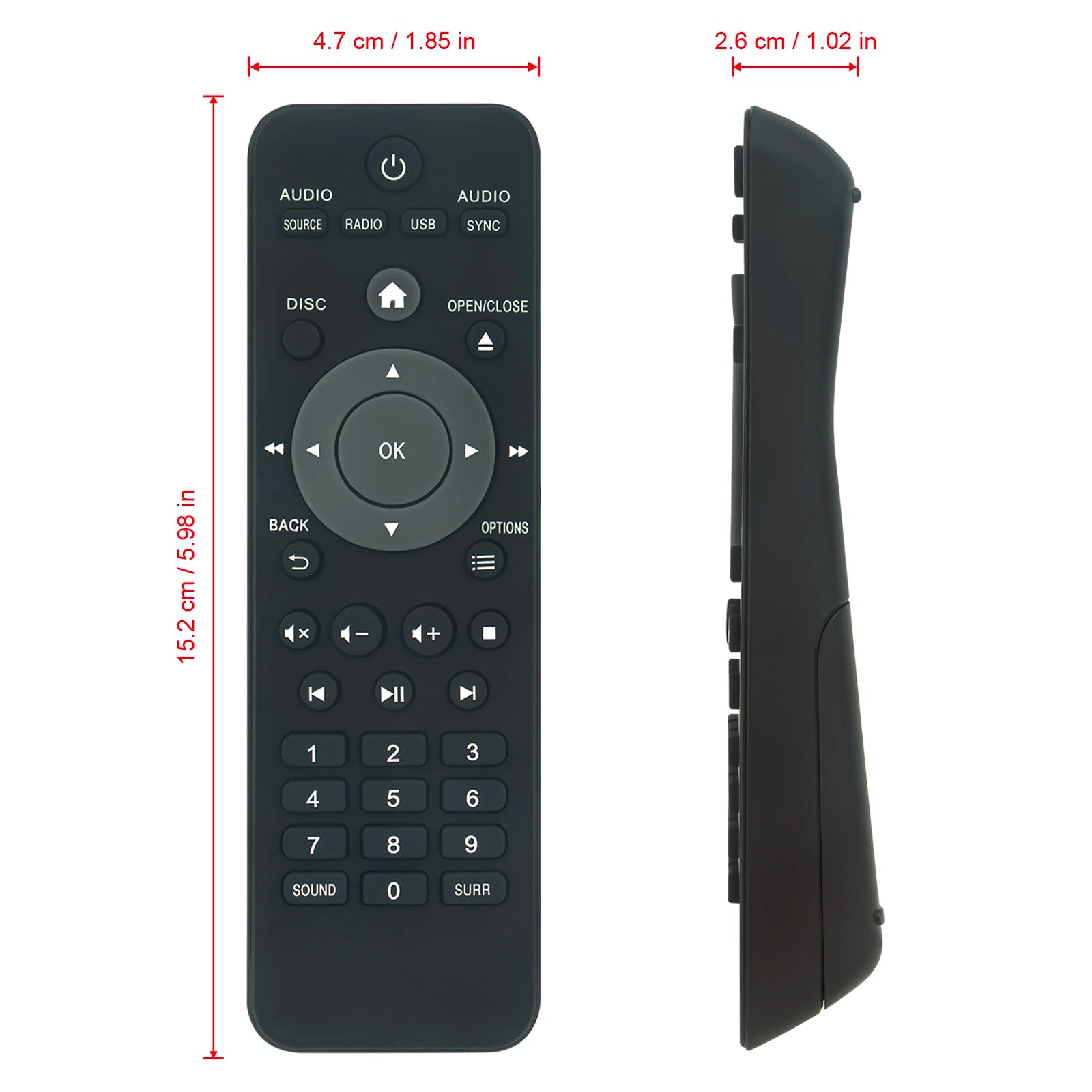RC-2802 Remote Control for Philips Blu-ray DVD Player HTD5540 HTD3510 HTD3250