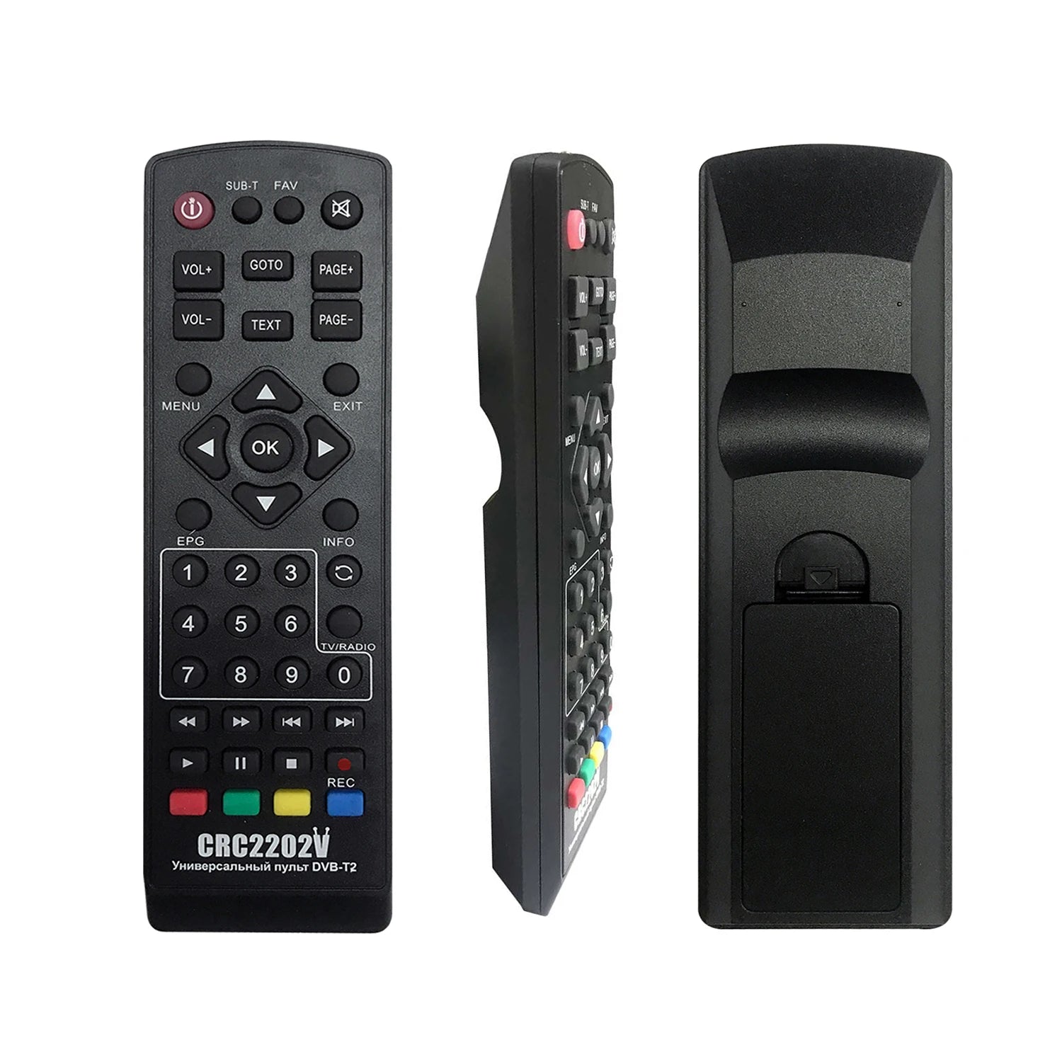 SAT Box DVB-T2 Replacement Remote Control for Digital TV Set-Top Box Receivers