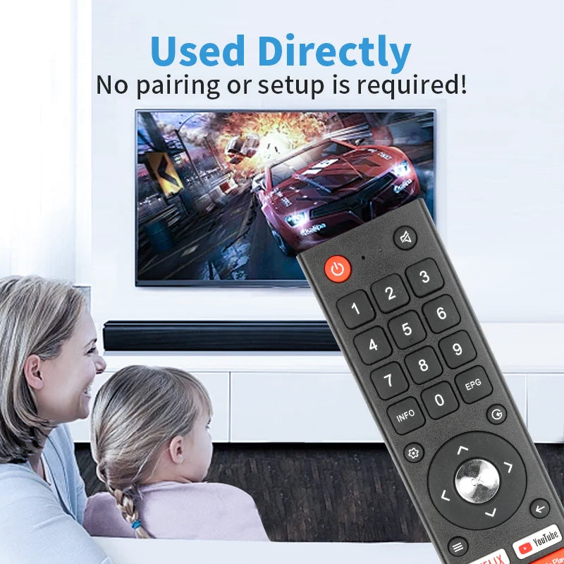 GCBLTV02FDBIR Replacement Remote for ODL32770H-TAB SA40S67A9 LED32HS72A9 Changhong SYINIX TV