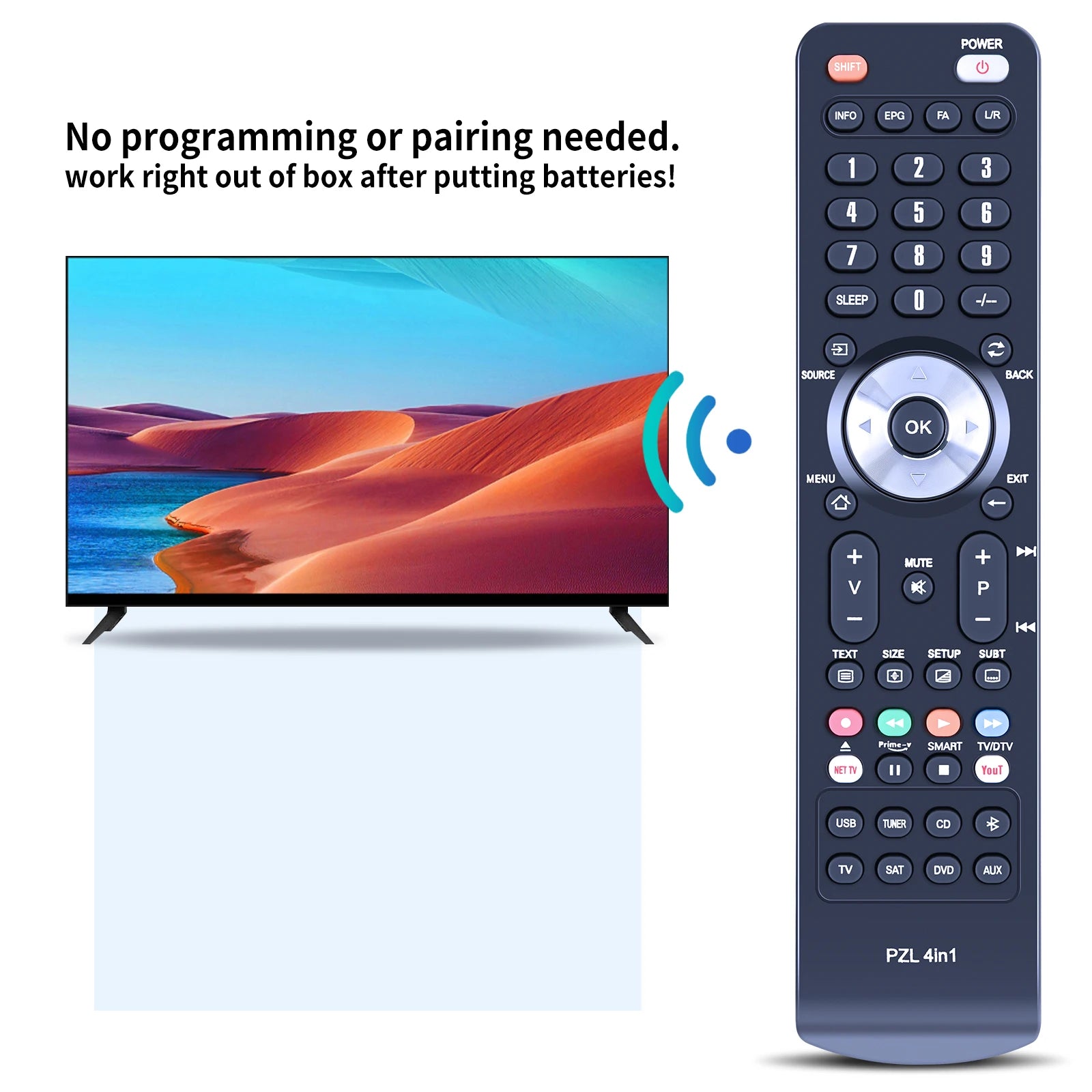 Remote Control Replacement CU-A001 CU-A010 CU-A013 AXD1354 for Pioneer A-Series Amplifiers