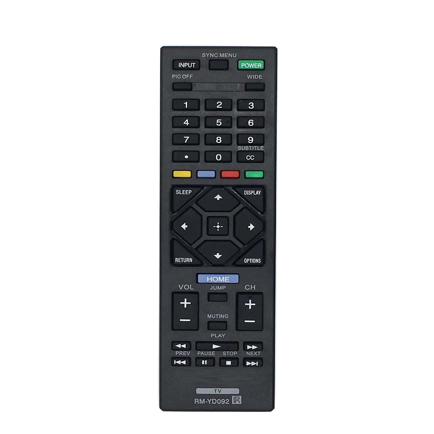 Sony RM-YD092 RM-YD093 Replacement Remote Control for KDL Series LCD and LED Televisions