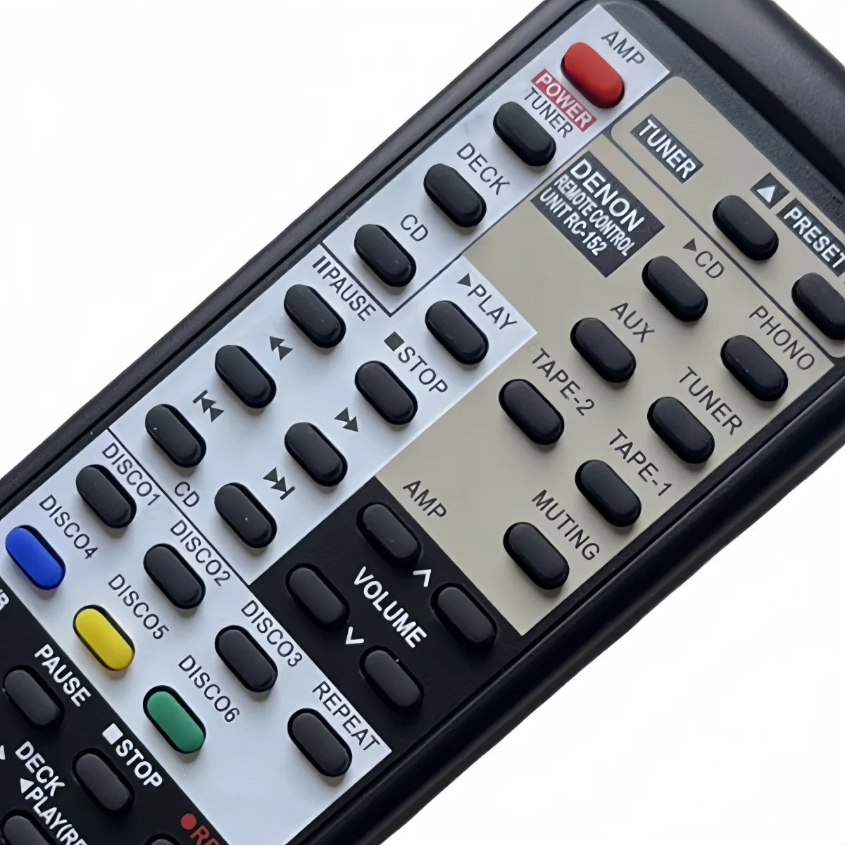 Replacement Remote Control for Denon Integrated Stereo Amplifier and Audio Receiver Systems