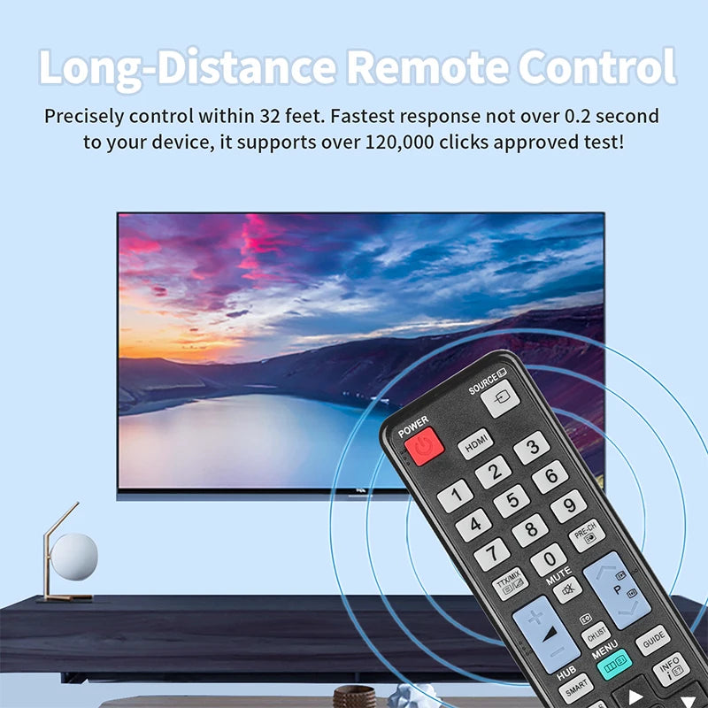 AA59-00507A Replacement Remote Control for UA32D6000 UE32D6100 UE46D6120 UA32ES6200M Samsung TV