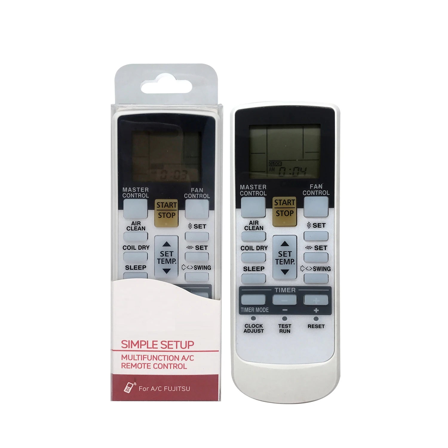 Fujitsu Universal Replacement Remote Control for AR-JW Series Split Air Conditioner Systems