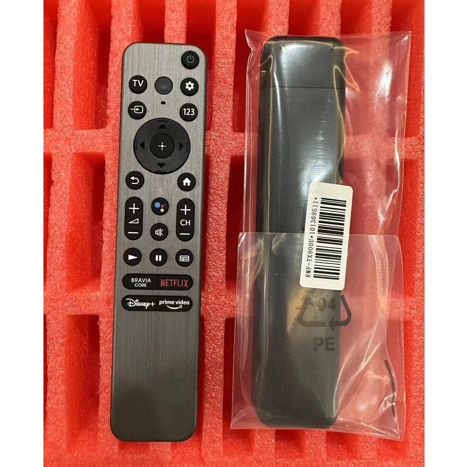 Sony RMF-TX900U Voice Replacement Remote Control for 4K and 8K Smart Televisions