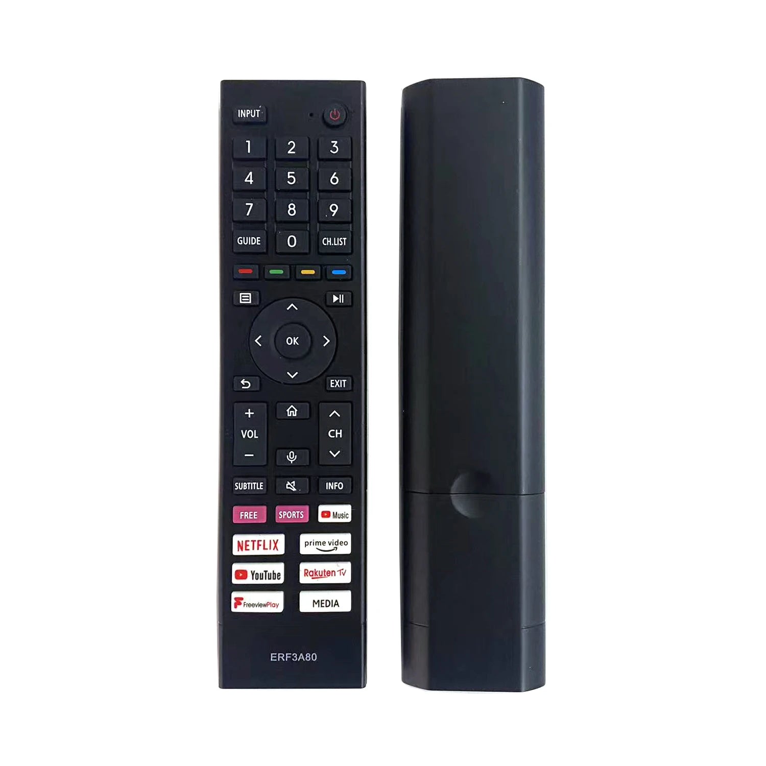 Hisense ERF3A80 Replacement Remote Control for 4K UHD Android Smart Televisions (No Voice)
