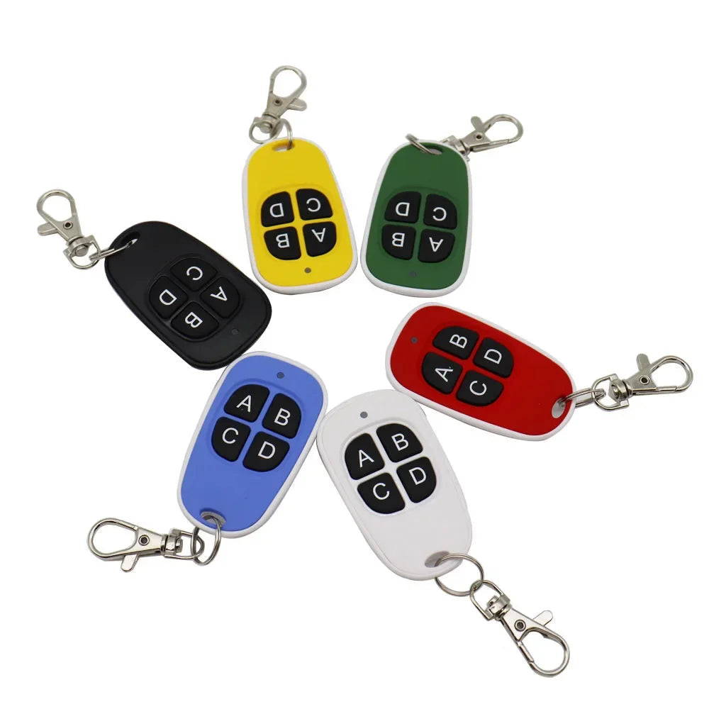 Universal 433MHz RF 4-Key Remote Control Duplicator for Garage Gate & Electric Door Systems