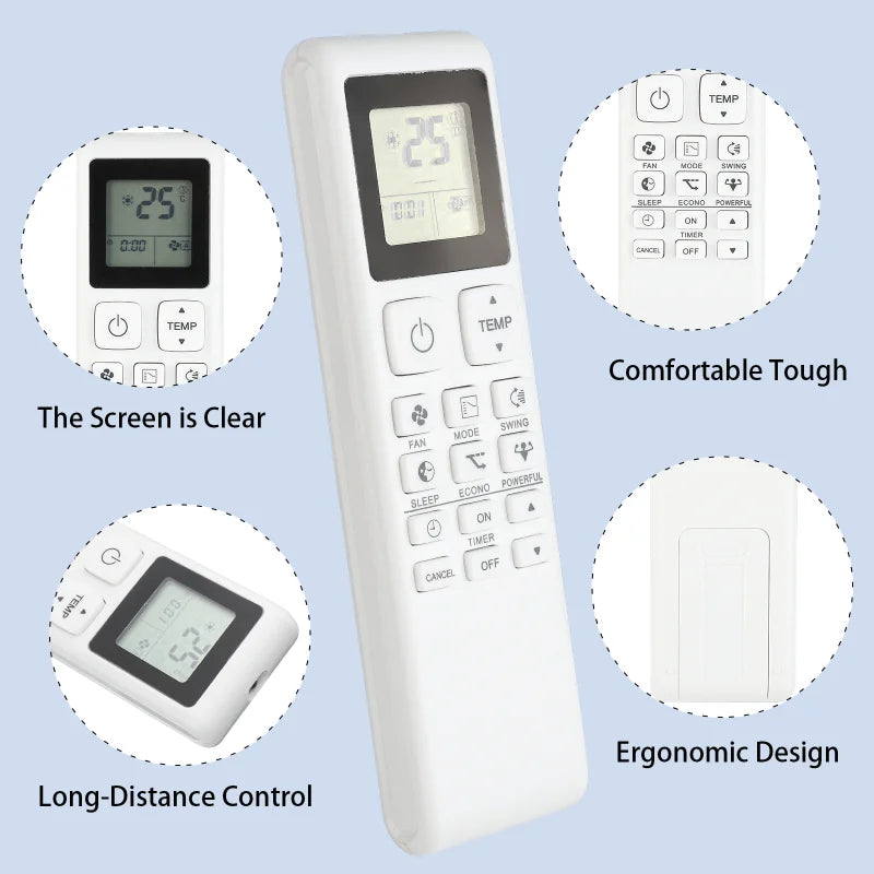 ARC486A1 ARC486A2 ARC486A3 Replacement Remote for FTKF25A FTKF35A FTKF50A Daikin Air Conditioner