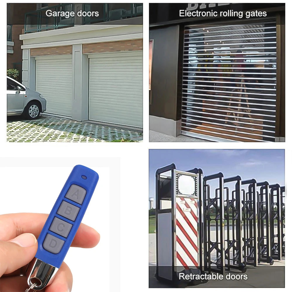 10PC 433MHz Remote Control Duplicator – Universal Cloning Key Fob for Garage, Gate, and Car