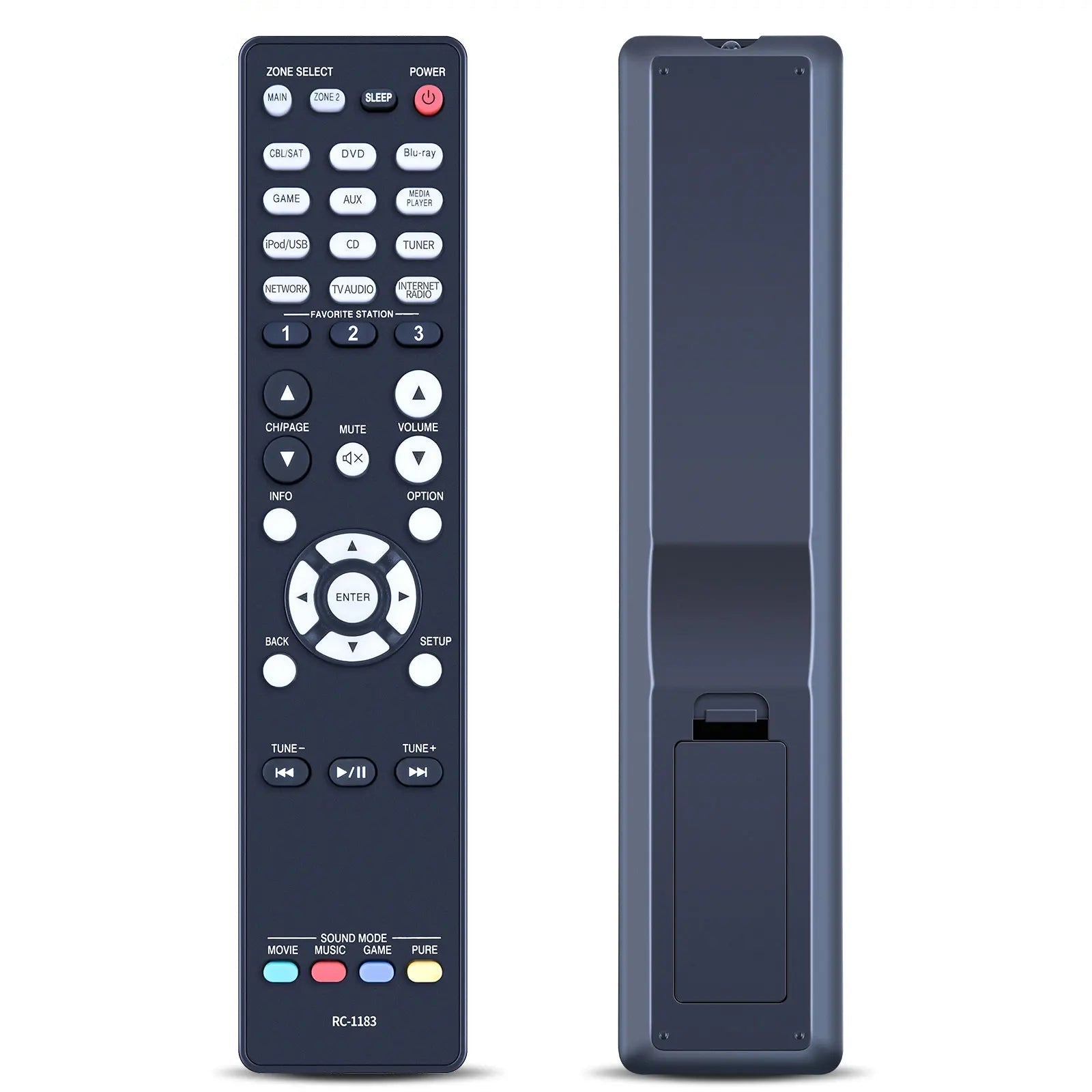 RC-1183 Replacement Remote Control for Denon AV Receiver AVR-X2000, AVRX2000